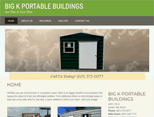 Tablet Screenshot of bigkportablebuildings.com